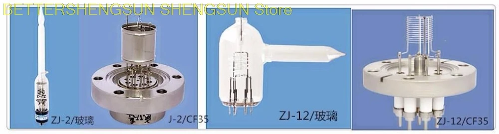 

ZJ-12 zj2 vacuum gauge Thermo cathode ionization gauge resistance measuring instrument ZJ-2 ZJ-2/CF35 ZJ-2/KF40 ZJ-12/CF35