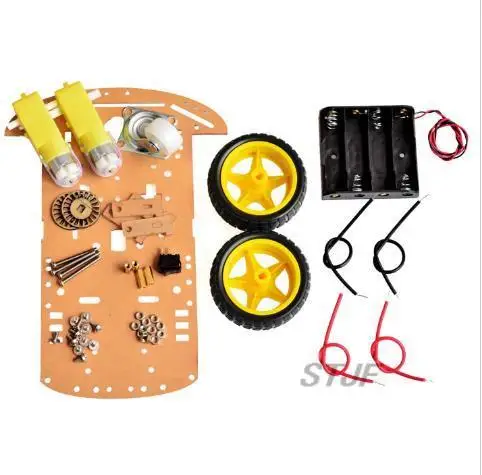 Kit fai da te 2WD Robot Smart Car Chassis Kit con Encoder di velocità per Arduino 51 M26 fai da te Education Robot Smart Car kit per Arduino