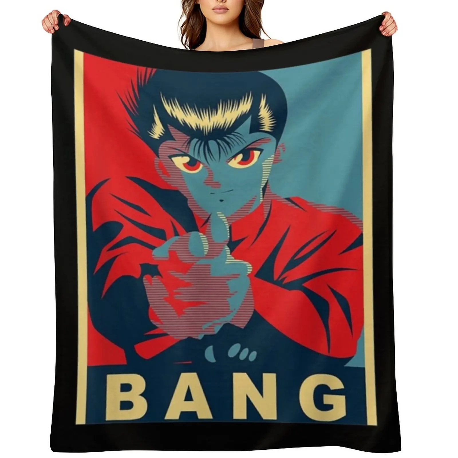 

Yuyu-Hakusho-Team Classic . Throw Blanket Quilt for babies Luxury Throw Plush Blankets