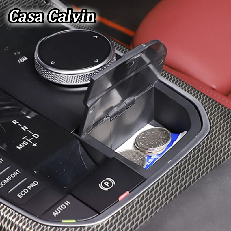 תיבת אחסון תיבת עבור bmw 2 3 4 x5 x6 x7 f40 g20 g26 g01 g01 g02 g05 g06 g07 g05 g07 i4 שינוי רכב מסוף הידית הילוך ידית משמרת