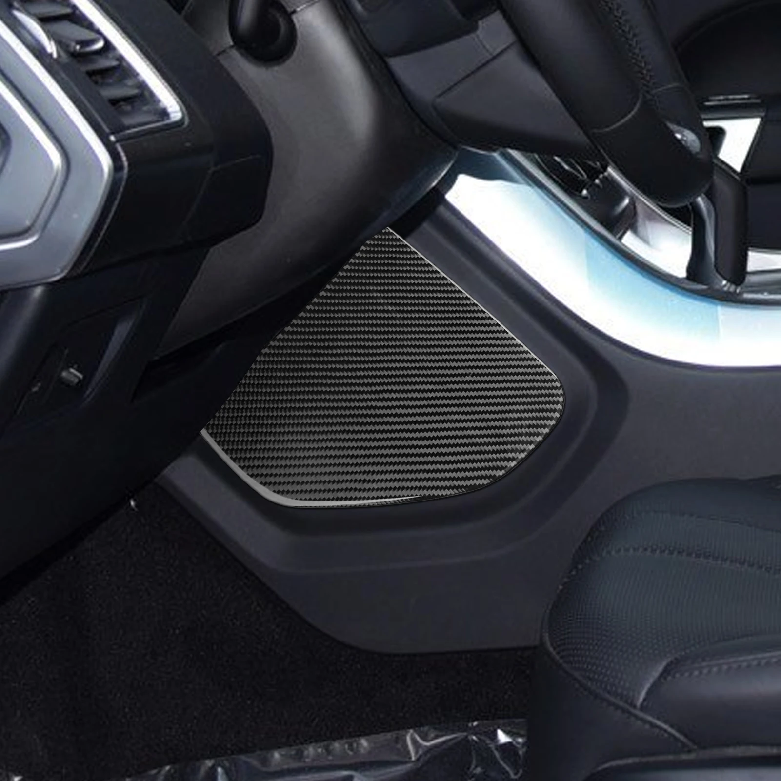 For Range Rover Sport 2014-2017 Carbon Fiber Center Console Gear Shift Both Side Panel Decorative Cover Car Accessories Sticker