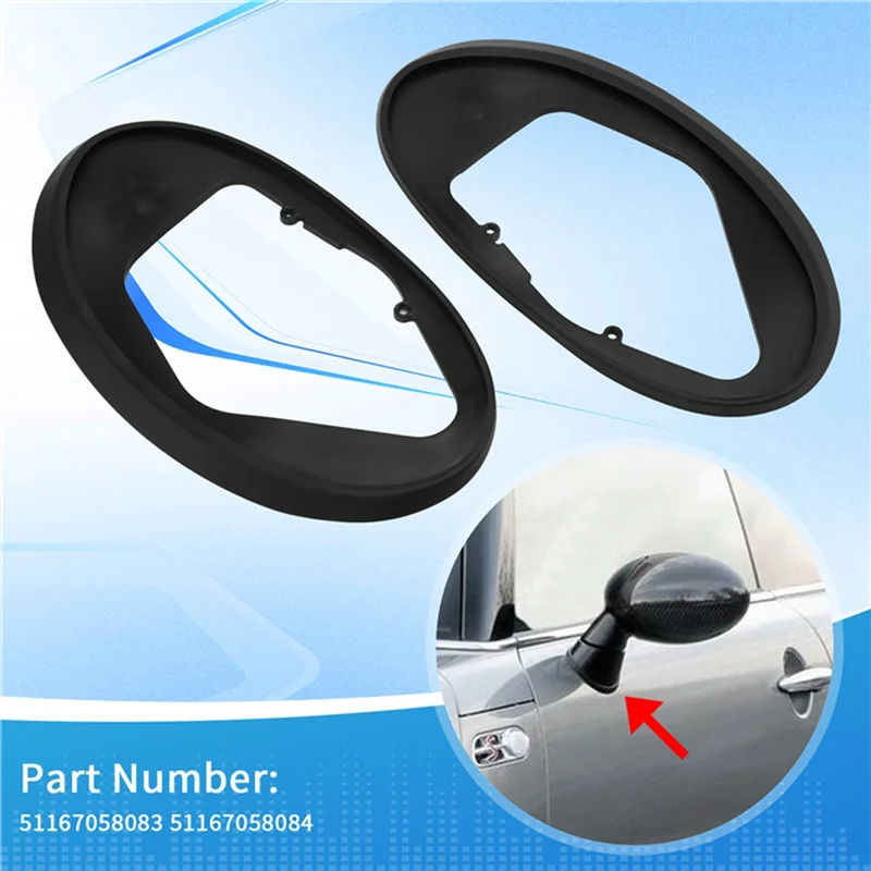 Exclusive Car Door Side Mirror Gasket Rubber Pad Sealing Ring For MINI Cooper R50 R52 R53 Car Accessories Right