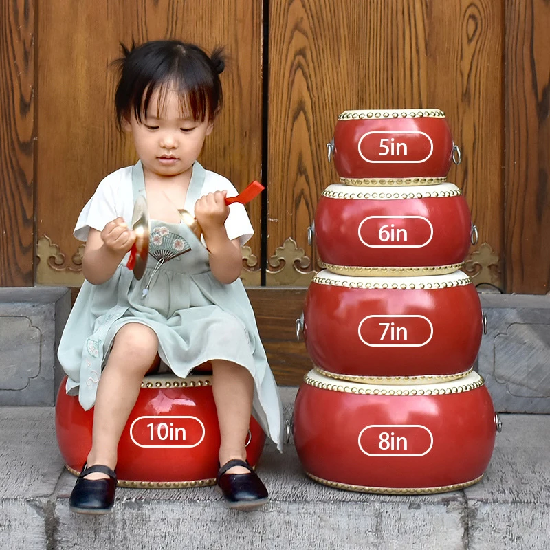 Drums Percussion Chinese Drum Hand Tambourine Taiko Bongos Musical Gifts Instruments for Kids Learning Set Little Boy Kids Toys