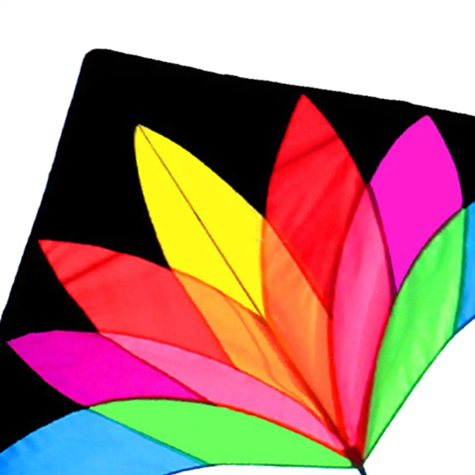 ว่าวเดลต้าขนาดใหญ่ ว่าวกีฬาขนาดใหญ่สีสันสดใสสวยงามสำหรับงานปาร์ตี้ครอบครัวในฟาร์มในสวนสาธารณะ กิจกรรมกลางแจ้ง