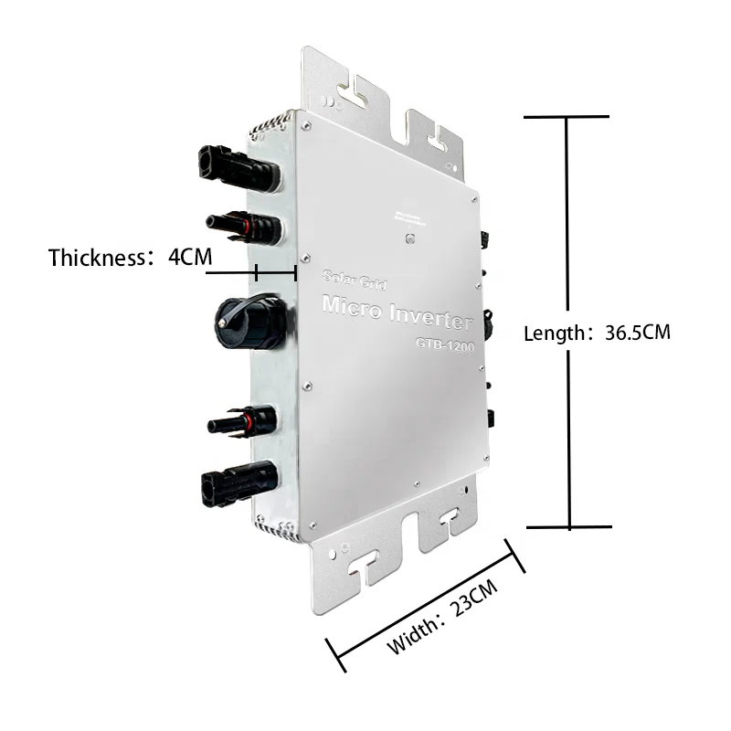 EmperySolar 800W Solar Micro Inverter System Dual Output 120V/230V 99.5% Efficiency Waterproof Outdoor Home Use 5-10 Year