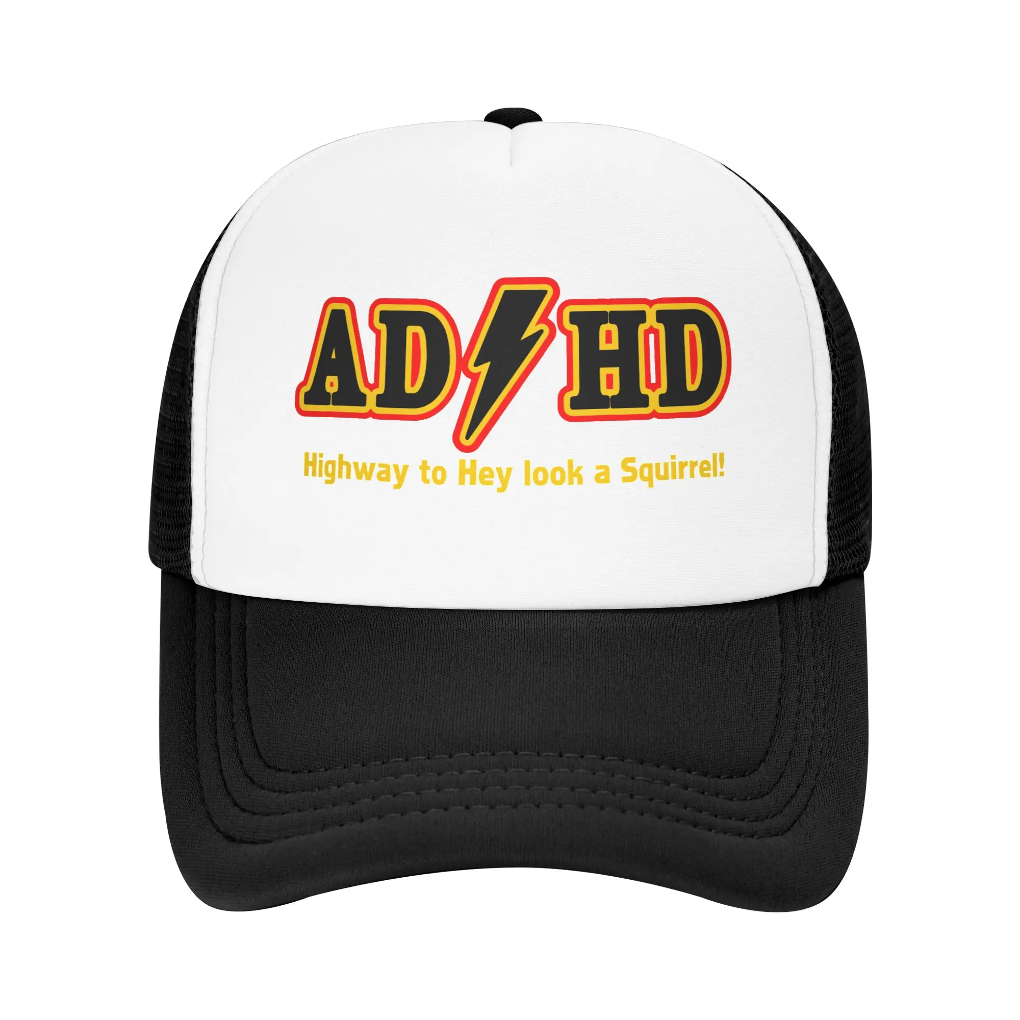 Fashion Unisex ADHD Highway To Squirrel Trucker Hat Adult  Adjustable Baseball Cap Men Women Sports Dad Hat