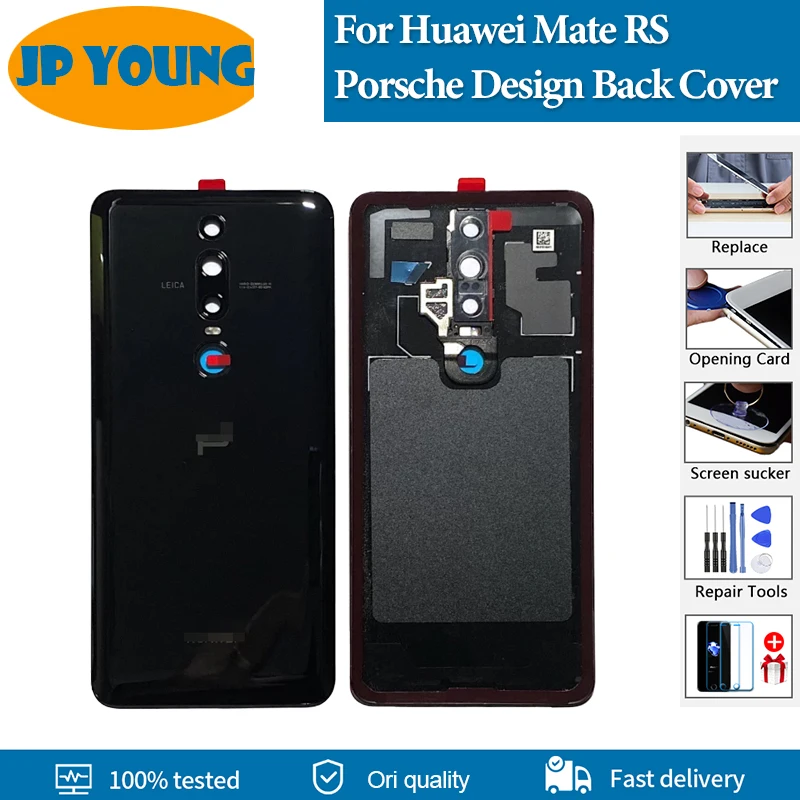 Original New Back Cover For Huawei Mate RS Porsche Design Battery Cover NEO-L29 NEO-AL00 Back Glass Rear Back Housing Replace