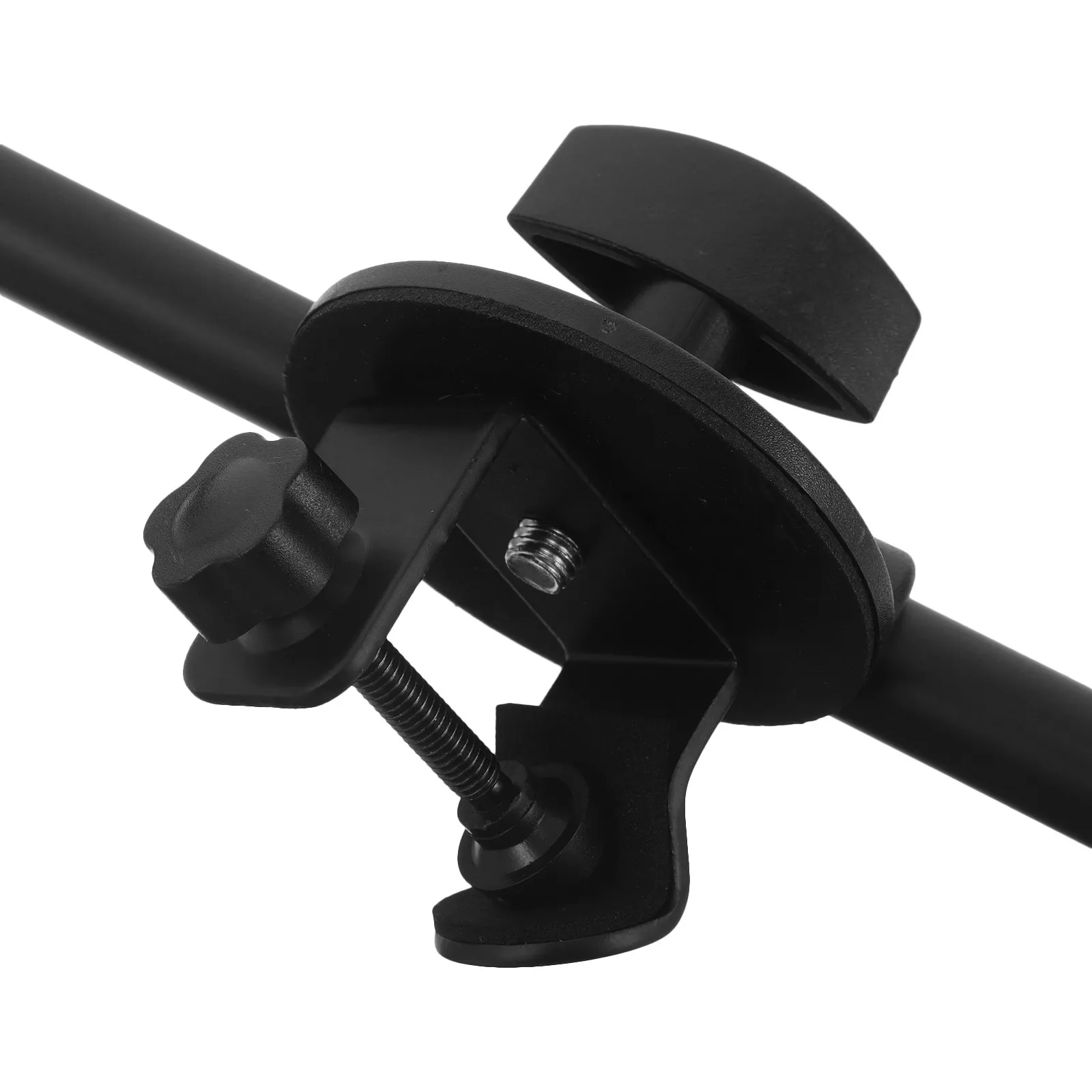 Angled Mini Mic Clip Arm Connector Horizontal Clamp Handheld Stand Adjustable Interlocking Holder