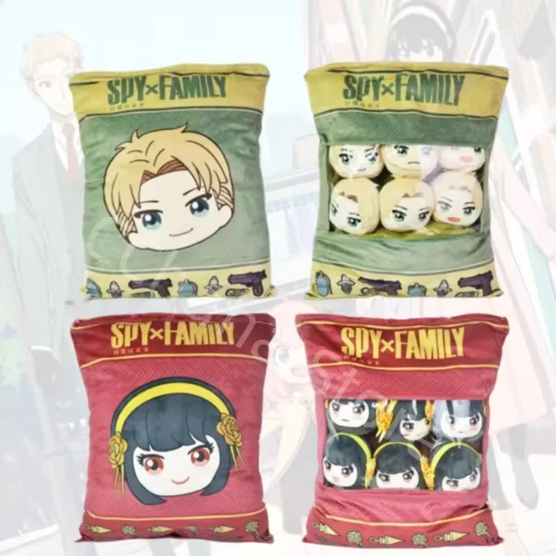 

Аниме SPY X FAMILY Плюшевая подушка Пудинг Сумка для конфет Yor Forger Twilight Loid Forger Anya Forger Doll Mini Puff Balls Плюшевая игрушка