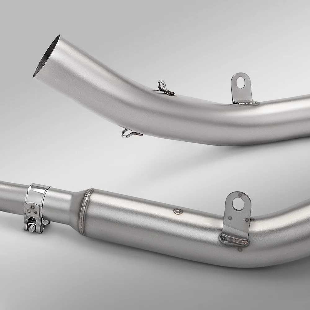 ZONTES ZT125 U1 G1 Z1 Z2 Slip On Exhaust Dual Oxygen Sensor Front Header Matched Double Triple Layer Tail Pipe Replacement Parts