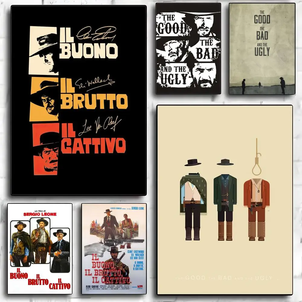Póster HD con diseño de Il buono, il brutto, il cattivo, decoración estética para el hogar, sala de estar, dormitorio, bar, resistente al agua