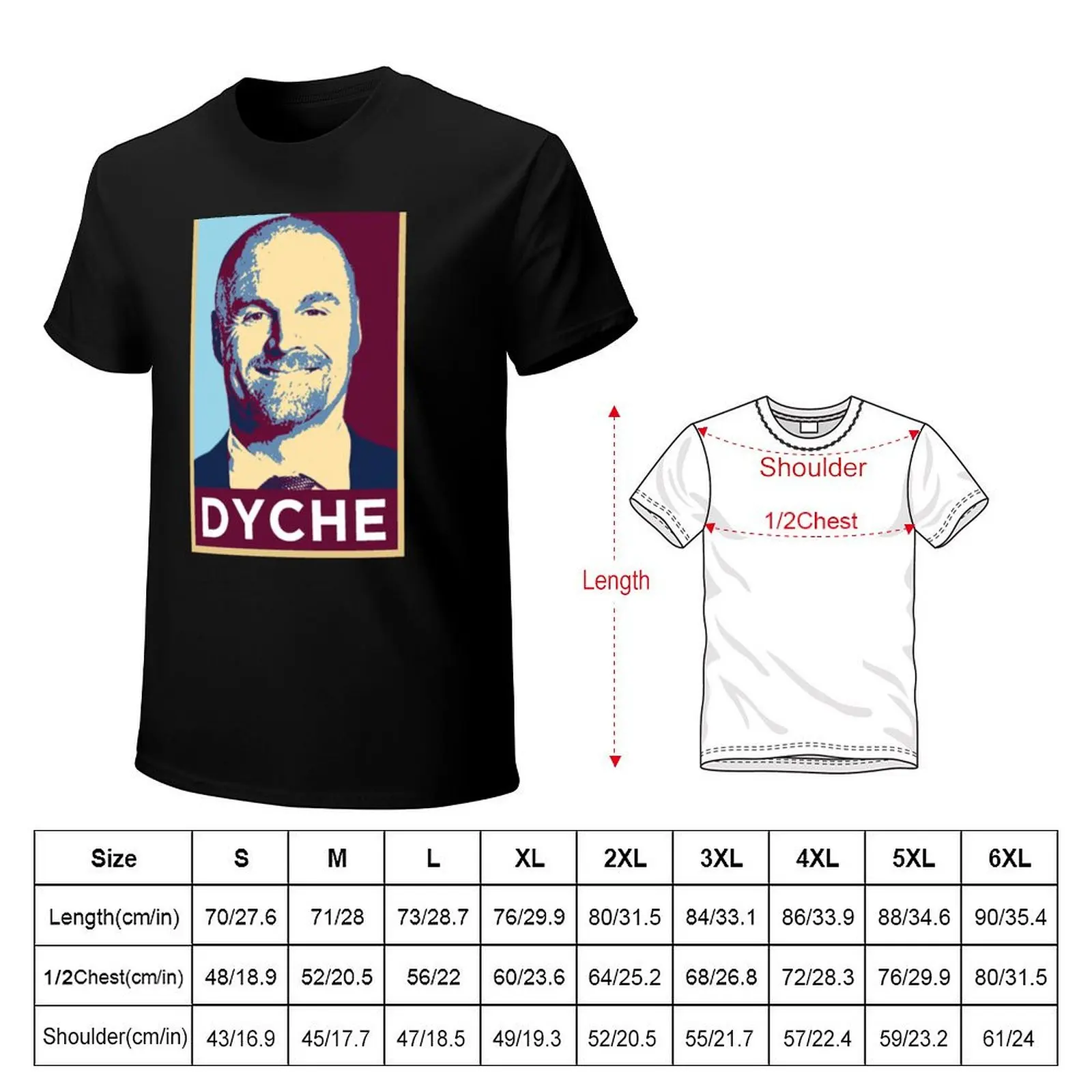 Sean Dyche Burnley Football Artwork T-Shirt Summer Casual Loose T-Shirt view 2
