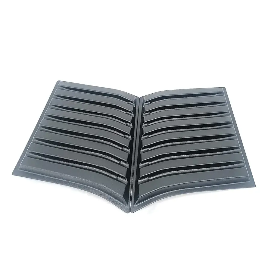 

Pair Black Side Air Vent Bonnet Hood Scoop Cover Trim For Ford Ranger 2012-2022