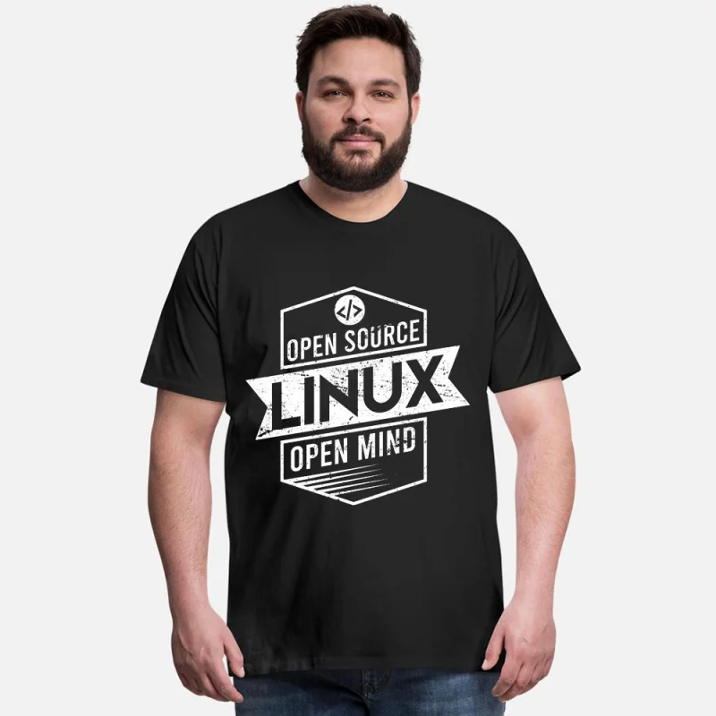 

Programmer Linux Gift Open Source 0414 Funny Developer Gift t shirt for Software Engineer Graphic clothes All size Tops