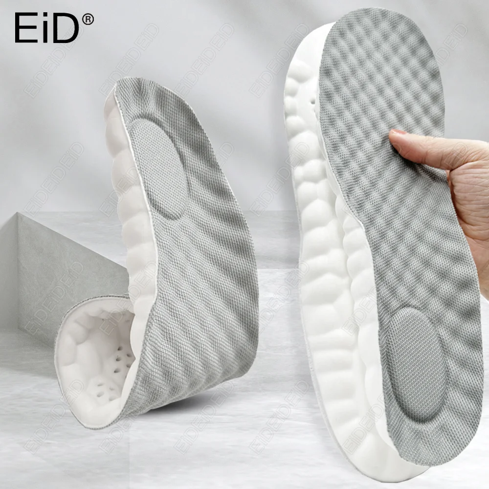 Semelles de sport en latex haute élasticité, coussinets souples pour chaussures, soutien de la voûte plantaire, semelles orthopédiques respirantes, déodorantes, amortissantes