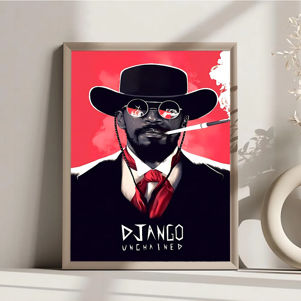 ملصق ورق كرافت كلاسيكي ، فن حائط ذاتي الصنع ، لوحة جمالية ، ملصق فيلم ، دي جانجو غير مسلسل ، غرفة ، بار ، مقهى ، 1 * * #5
