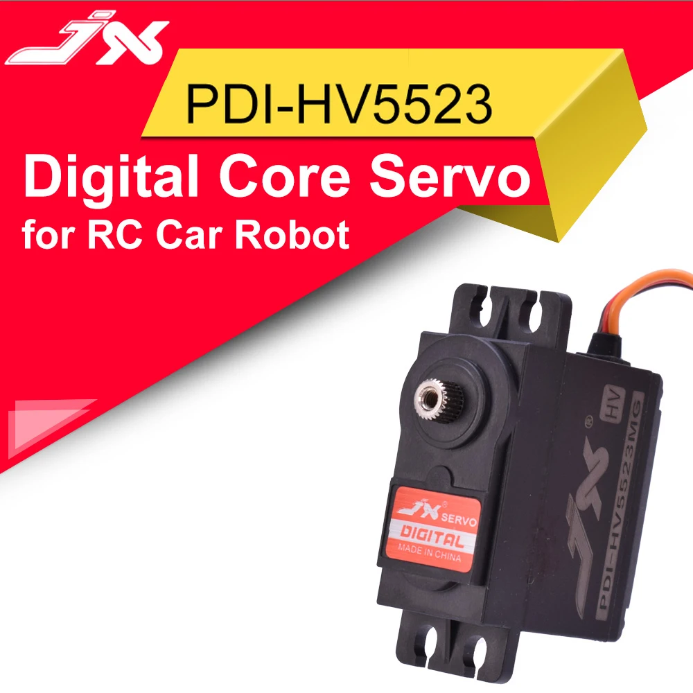 

JX PDI-HV5523 HV High Voltage 23kg Metal Gear Digital Core Servo with High Torque for RC Car Robot Airplane Drone