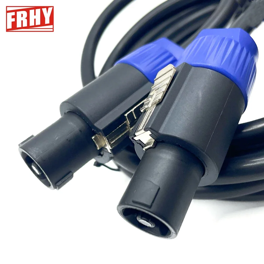 2X1.5mm² Male Speakon to Speakon Cables Professional Gauge AWG Audio Cord for DJ/PA Systems Twist Lock Connectors 1M 2M 3M 5M