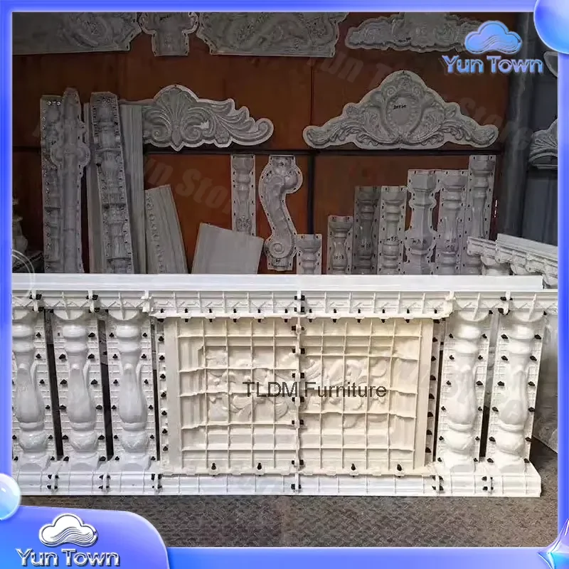 European Cement Construction Mold for Balcony for Plastic Steel Guardrail Thickened Mold Creative Pattern Building Fence Mold