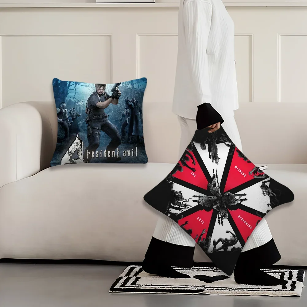 Game R-Resident E-Evil 4 Pillow Cover Decoration Room Home Sofa living Office Coffee Shop Car Nordic Simplicity Cover