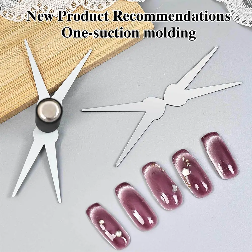 Ensemble d'aimants pour Nail Art, oreille pliée, lapin, chat, ours, œil de chat, bâton magnétique puissant en forme de cœur pour bricolage, outils magnétiques pour vernis Gel