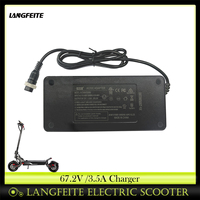 ORIGINAL Charger 67.2V 3.5A for LANGFEITE 60V C1 Model Dual Drive Electric Scooter Accessories Eskute Replacement Repair Parts