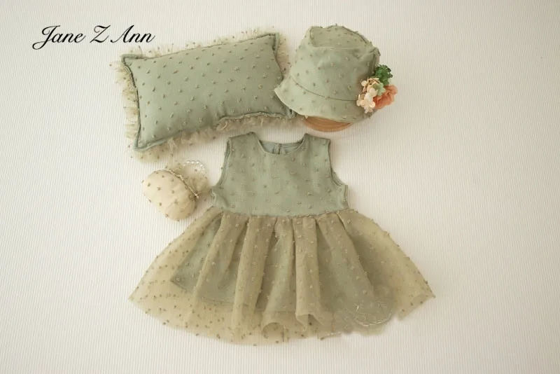 Summer Lace Princess Dress Pearl Handbag Gift Hat Girl Baby Studio Newborn Photography Prop