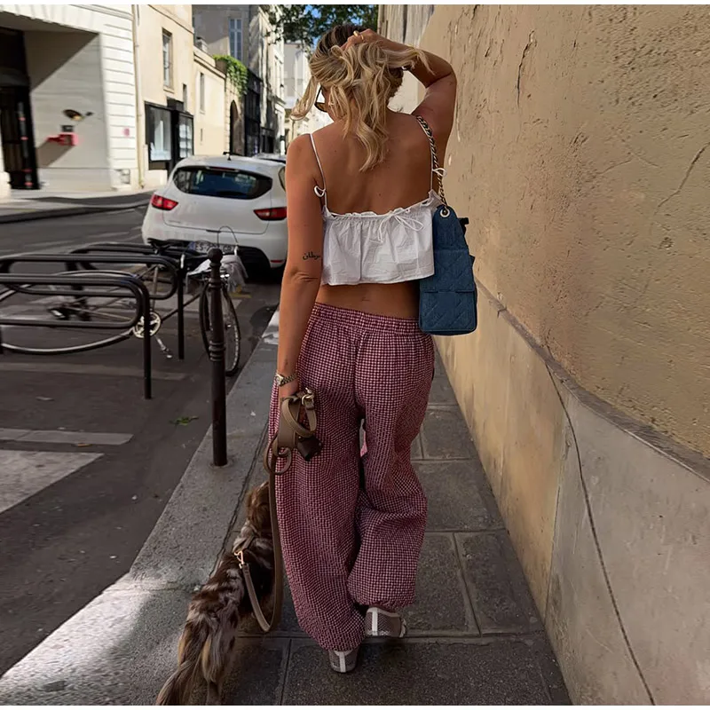 Damen Süßes Rüschen-Minikleid Ärmellos mit Bändern und Kaskadenrüschen 2026 Lässiges Damenkleid für Dates und Streetwear-Mode – Detail 11