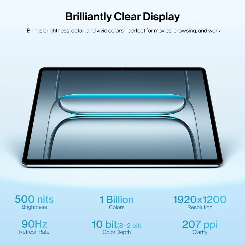 جهاز لوحي OnePlus Pad Lite الإصدار العالمي الجديد مقاس 11 بوصة للعناية بالعين وعرض 90 هرتز ومكبرات صوت رباعية ببطارية 9340 مللي أمبير في الساعة مزود بتقنية البلوتوث 5.4 OxygenOS 15 #3