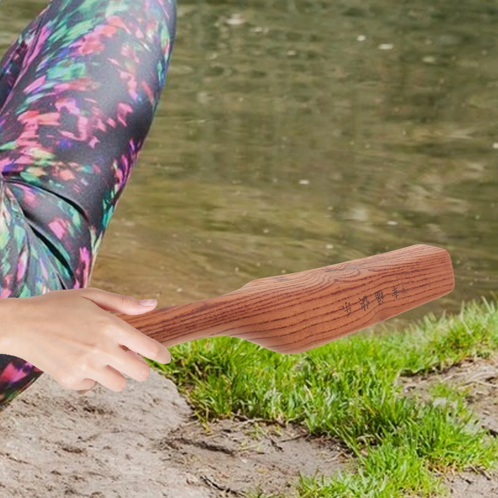 

1pc Wooden Laundry Hammer Paddle Hand Washing Clothes Tool Solid Wood For Beating Carpets Manual Washer Home Laundry