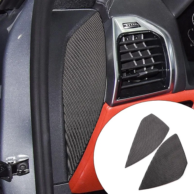 

Наклейки для предотвращения столкновений на двери автомобиля, амортизирующая панель, декоративная отделка из углеродного волокна для BMW 8 серии G14 G15 2019-2023 (2 двери)