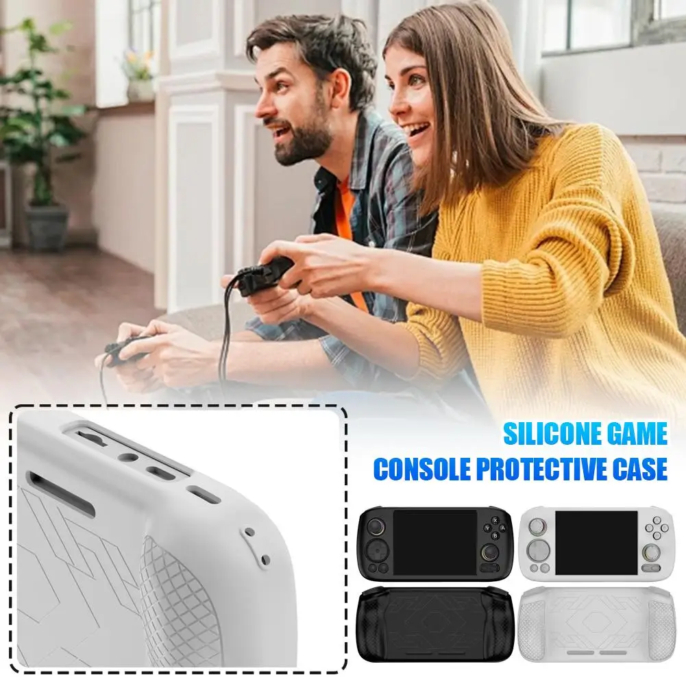 Funda protectora de silicona para ANBERNIC RG 406H Game Handheld 360 °   Funda Antideslizante Todo Incluido G5L2