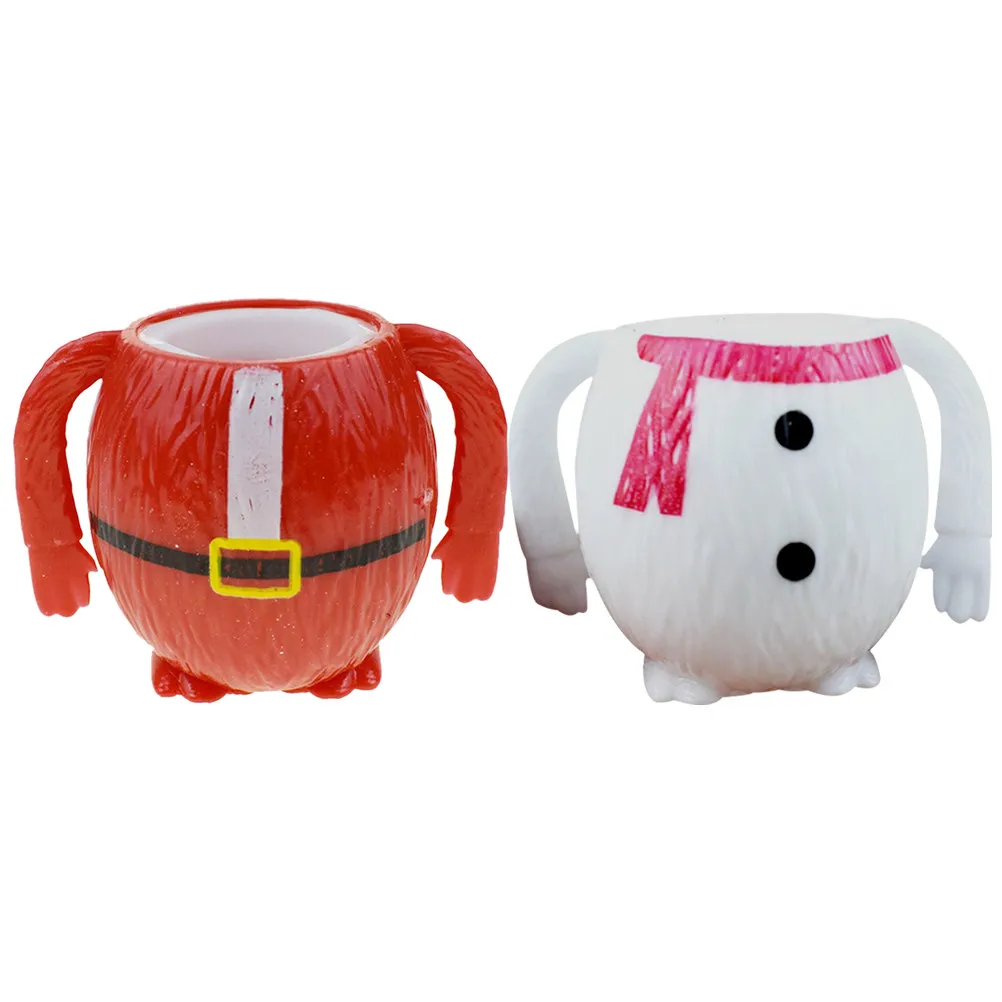 

2Pcs Christmas Santa Squeeze Hand Sensory Stress Relief Stretchy Pressure Relief Plaything Party Favor Goodies Bag Fillers