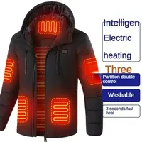 11 Zone Heating Jacket Vest Men Electric Heating Padded Jacket Usb Heating Clothes Outdoor Women Cold-proof Warm Ski Down Jacket