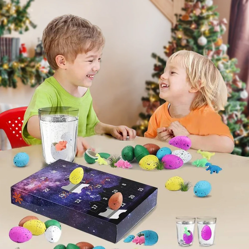 

24 Days Christmas Countdown Calendar Dinosaur Eggs Surprise Toys Xmas Countdown Calendar Christmas Gifts for Kids