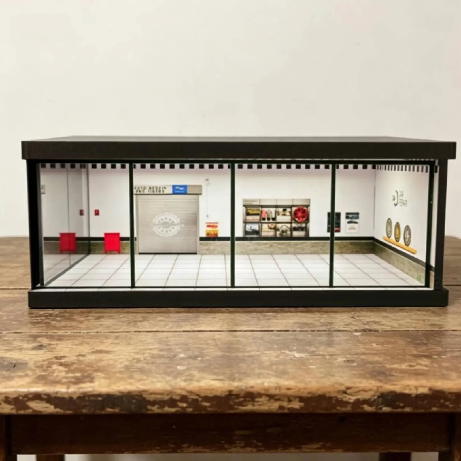 

1/43 Model Display Box Dust safeguard/43 Scale Car Garage Mini Parking Scene Case Dustproof Diecast Car Display Case