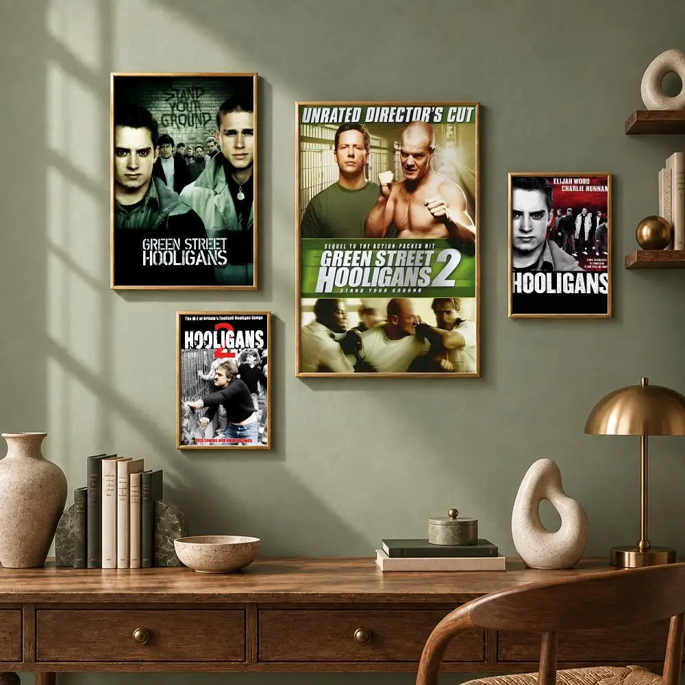 Bold Movie H-HooligansS Poster HD Self-Adhesive No Residue After Removal Ideal for All Kinds of Wall Decor