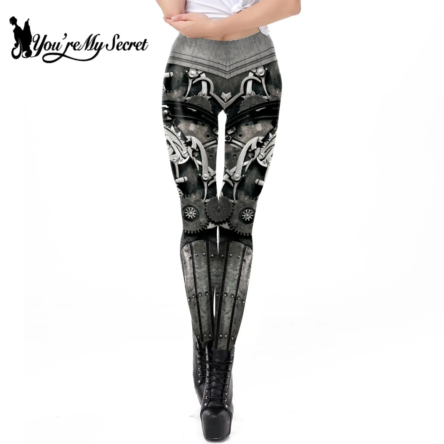 [Du bist mein Geheimnis] Sommer nahtlose Trainingshose Damen Plus Punk Leggings PUSH UP Leggins Sexy hohe Taille weibliche Leggings 2024