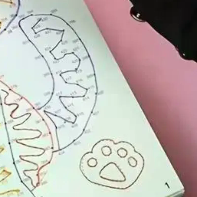 1/2/3 Stuks Digitale Connectiviteit En Kleurboek Set Voor Kinderen Geschikt Voor Leeftijden 3-6 44 Patroon Gericht Trainingsboek