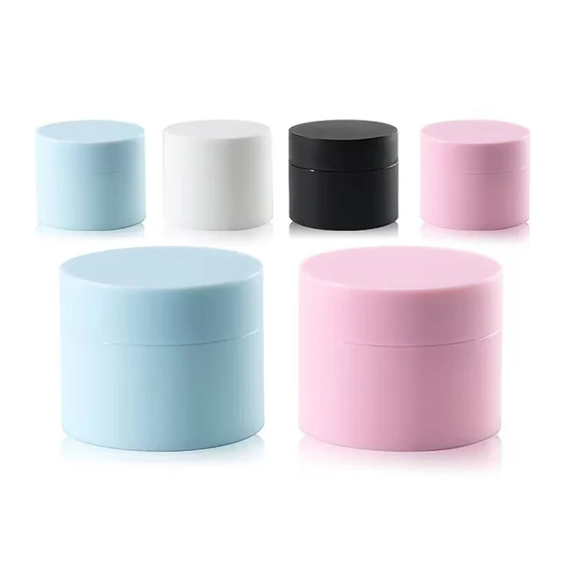 Empty 5/15/20/30/50ml Travel Small Covers Plastic Cosmetic Pot Jars With Lids For Face Cream Lip Balm Containers Makeup Box