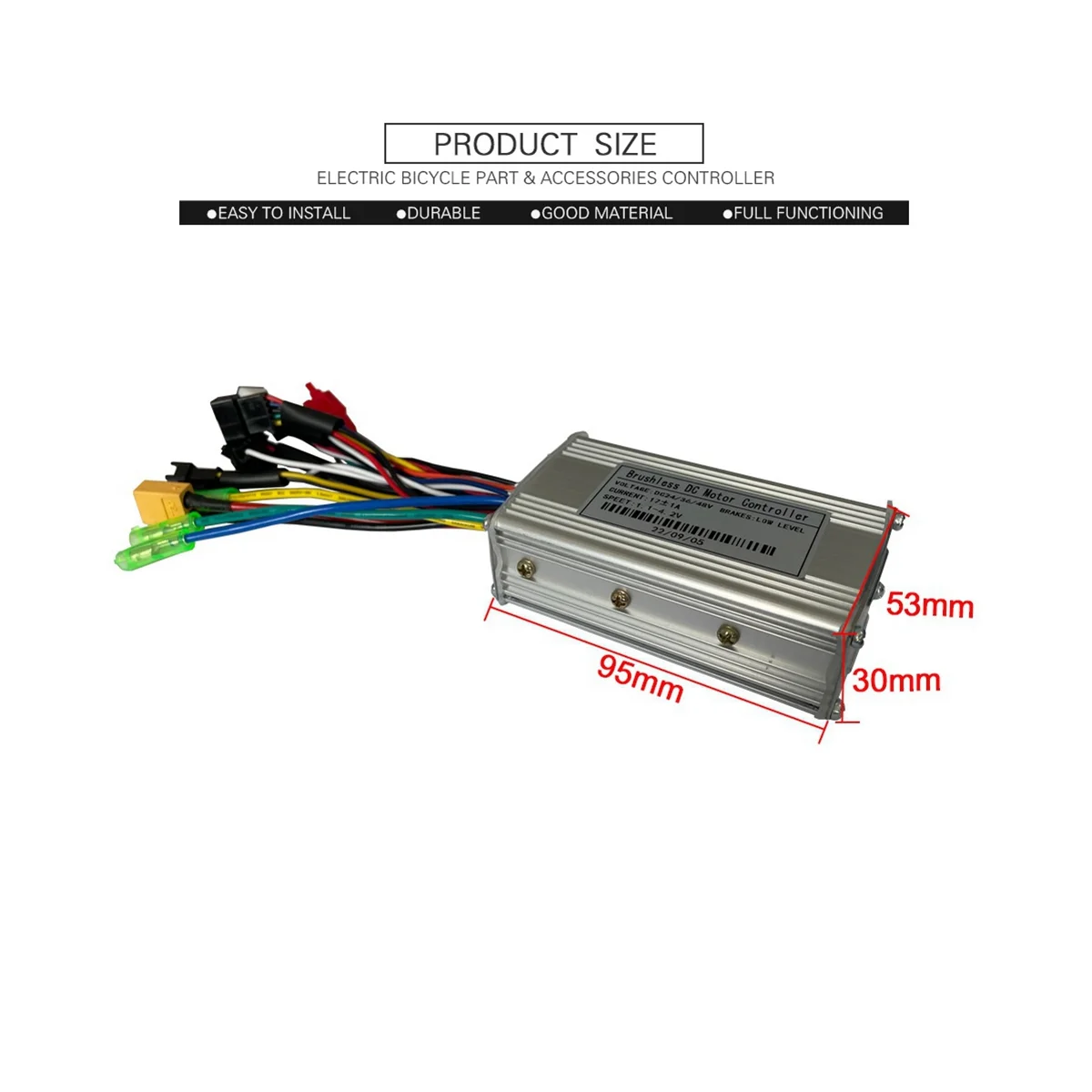 24V 36V 48V 250W 350W Three-Mode 6 Tubes Brushless 17A Controller Throttle Brake Kit with LED SW900 Display E-Bike Parts