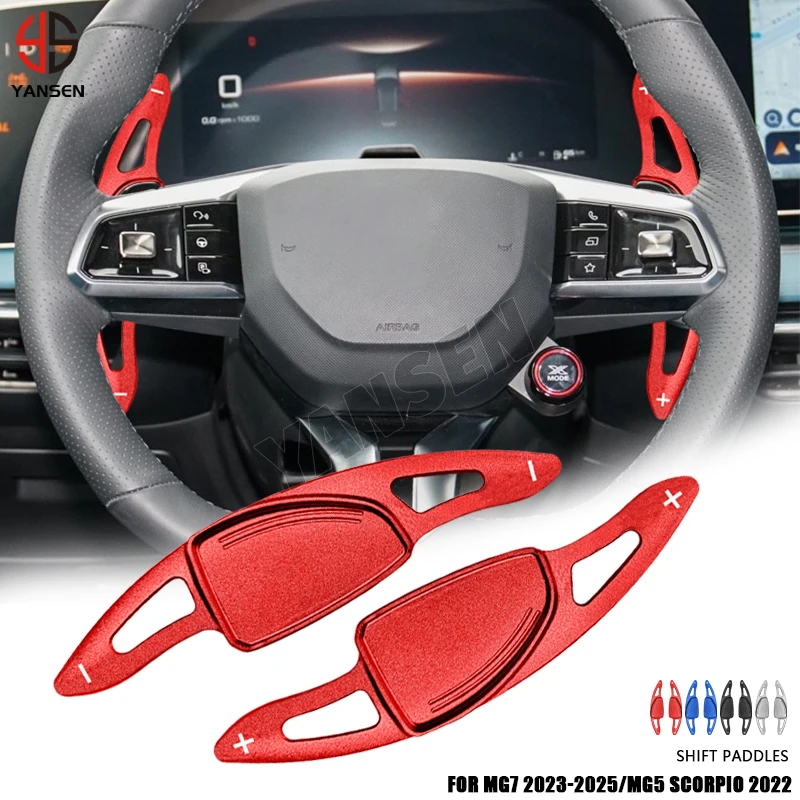 

Pair Car Steering Wheel Shift Paddle Shifter Extension Aluminum For MG MG5 MG7 ZS HS RX5 DSG Sticker