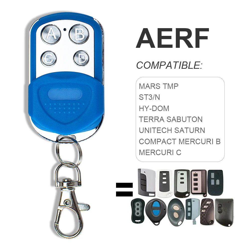 Universal Multi frequency Garage Gate Remote Control 280-868MHZ 4 in 1 For AERF MARS TMP ST3/N HY-DOM TERRA SABUTON UNITECH