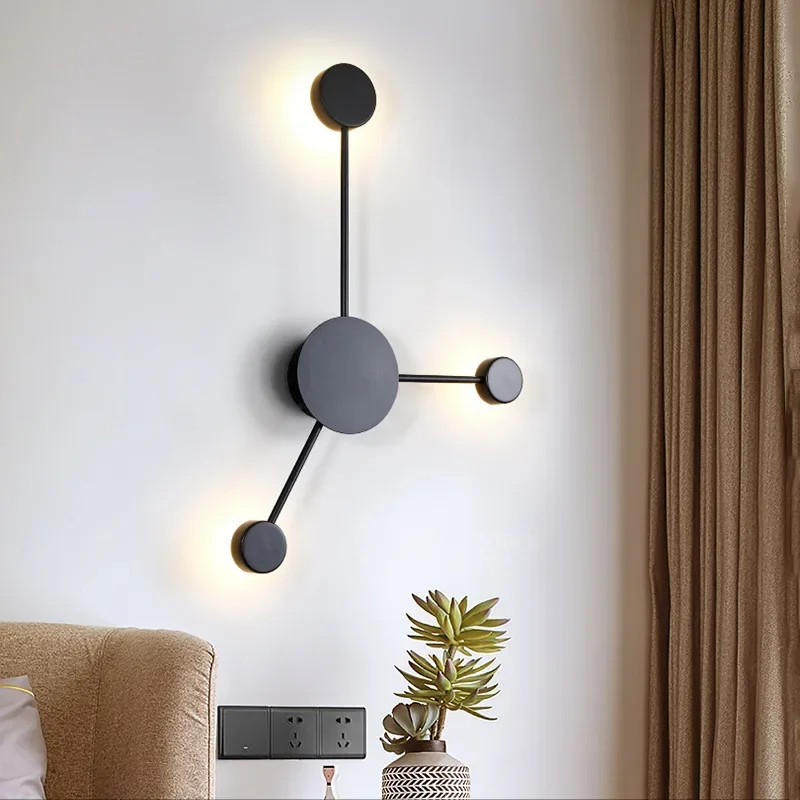 

Living room decoration wall lamp Nordic bedroom bedside modern minimalist aisle