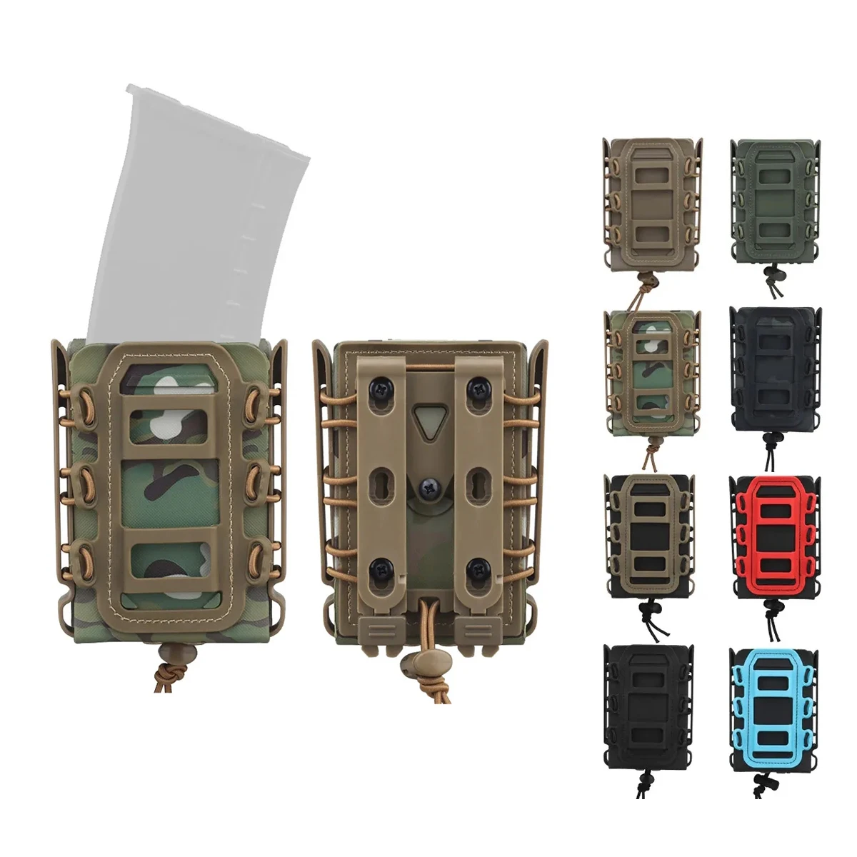 

Tactical Airsoft 762 556 MAG Carrier Tactical Magazine Pouch Rifle M4 AK AR Soft Shell Scorpion MOLLE Quick Release Bag Holder