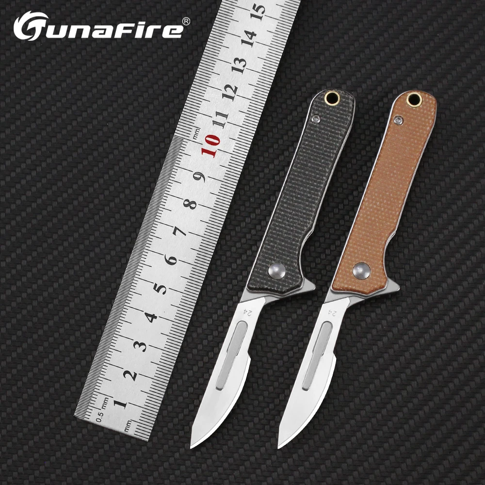 Tunafire Mini Portable Scalpel Detachable edc Outdoor Pocket Folding Knife Survival Self defense Surgical Knives Unpacking Knife