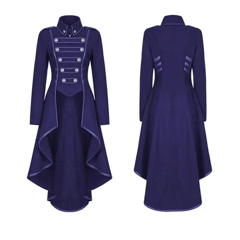 Manteau Punk médiéval pour hommes, grande taille, vêtements de cérémonie rétro, Costume de scène, Design sur mesure pour Ocns spéciaux