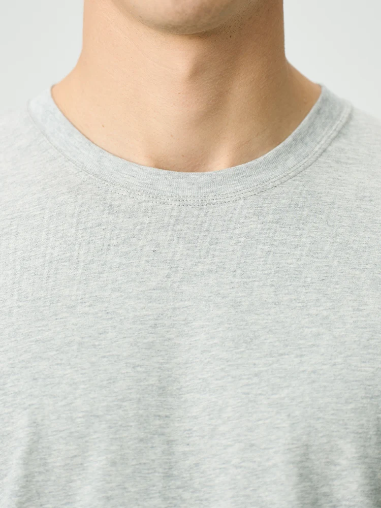 SIMWOOD 2025 Summer New Regular Fit Cool Feeling 230gsm Sorona Fabric T-shirts Men Breathable Comfortable Tops image 5