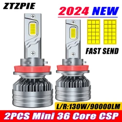 ZTZPIE 6000K HB3 HB4 9005 9006 H1 H7 H4 H11 Bulb Canbus 36 Cores Led Lamp CSP 9985 Power Car Headlight Light 260W High lights