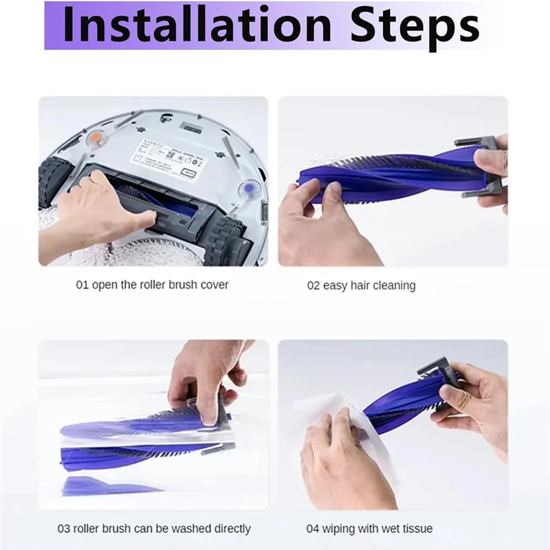 SANQ 11 قطعة بديلة لـ Narwal Freo X Ultra/Narwal J4 أجزاء المكنسة الكهربائية الجانب الرئيسي فرشاة مرشحات أكياس وسادات الممسحة